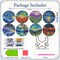 8PCS Starry Sky Diamond Painting Coaster Kit – DIY Moon & Galaxy Gem Art Drink Coasters with Holder & Cork Base, Celestial Craft Set for Adults & Beginners Home Décor
